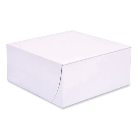 Sct Bakery Boxes, Standard, 9 x 9 x 4, White, Paper, 200PK 1561